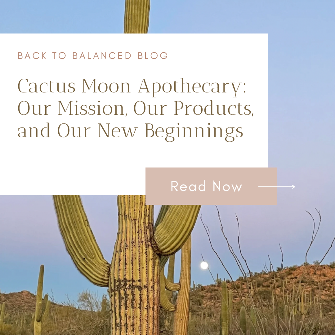 Cactus Moon Apothecary: Our Mission, Our Products, and Our New Beginnings